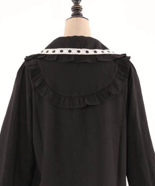 axes femme kawaii（アクシーズファムカワイイ）の「梯子レース丸襟ブラウス（シャツ/ブラウス・レディース・ホワイト/ブラック/ベージュ・MEDIUM）」の7枚目の写真