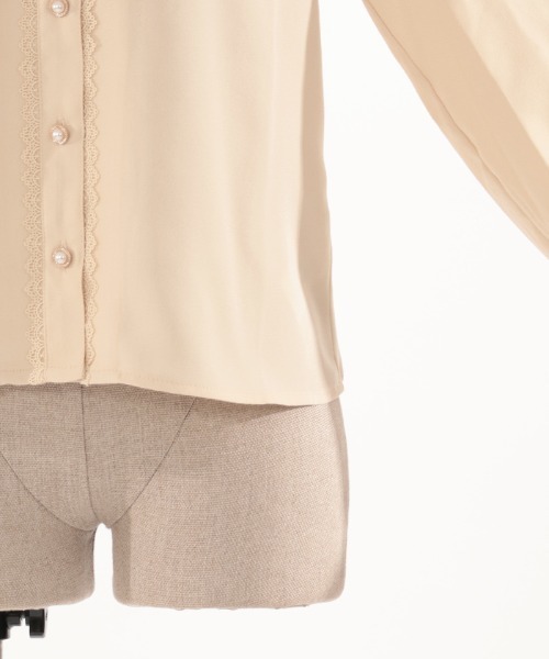 axes femme kawaii（アクシーズファムカワイイ）の「梯子レース丸襟ブラウス（シャツ/ブラウス・レディース・ホワイト/ブラック/ベージュ・MEDIUM）」の17枚目の写真