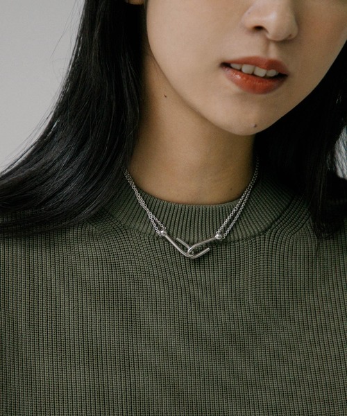 URBAN RESEARCH（アーバンリサーチ）の「『別注』Naotokojima×URBAN RESEARCH　short ball necklace（ネックレス・レディース・シルバー/ゴールド・-）」の3枚目の写真