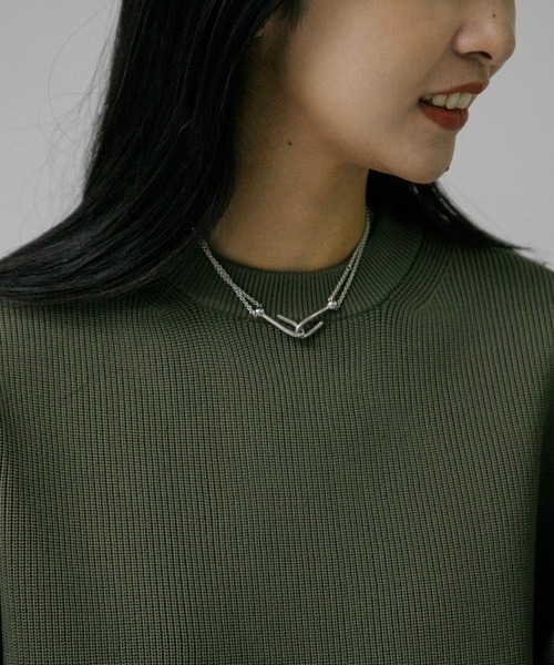 URBAN RESEARCH（アーバンリサーチ）の「『別注』Naotokojima×URBAN RESEARCH　short ball necklace（ネックレス・レディース・シルバー/ゴールド・-）」の5枚目の写真