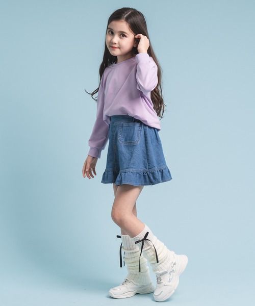 URBAN CHERRY(アーバンチェリー)の「リボンデザインレッグウォーマー(レッグウォーマー・キッズ・アイボリー・FREE)」の9枚目の写真