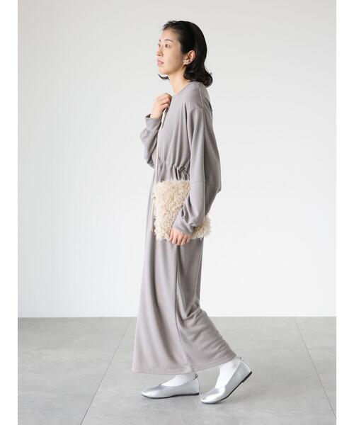 Lugnoncure（ルノンキュール）の「ダンボールドロストワンピース（ワンピース・レディース・ブラック/グレー・F）」の3枚目の写真