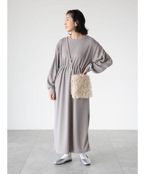 Lugnoncure（ルノンキュール）の「ダンボールドロストワンピース（ワンピース・レディース・ブラック/グレー・F）」の13枚目の写真