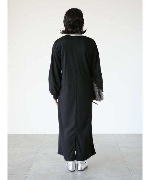 Lugnoncure（ルノンキュール）の「ダンボールドロストワンピース（ワンピース・レディース・ブラック/グレー・F）」の16枚目の写真