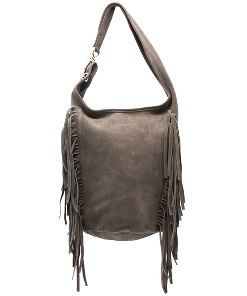 ROSE BUD（ローズバッド）の「(NARDELLI)1905/FR SUEDE FRINGE SHOULDER BAG[フリンジ]（ショルダーバッグ・レディース・ベージュ/グリーン/ライトブルー・ONE SIZE）」の2枚目の写真