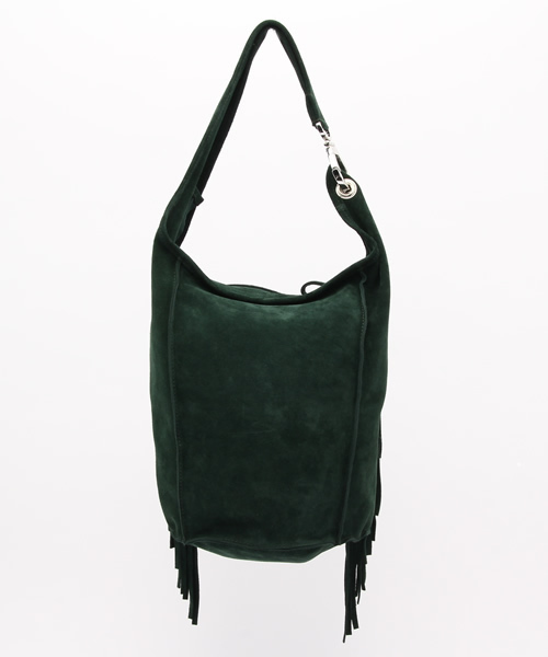 ROSE BUD（ローズバッド）の「(NARDELLI)1905/FR SUEDE FRINGE SHOULDER BAG[フリンジ]（ショルダーバッグ・レディース・ベージュ/グリーン/ライトブルー・ONE SIZE）」の4枚目の写真