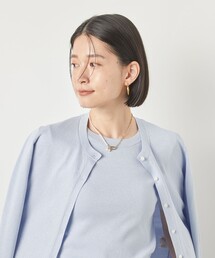 《手洗い可能》《アンサンブル対応》ラメクルーネックカーディガン