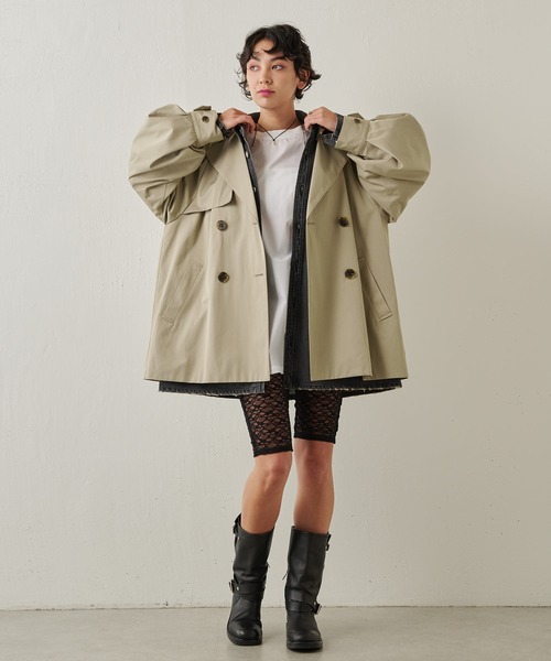 THE PAUSE（ザ ポーズ）の「【THE PAUSE】パフスリーブミドルトレンチ