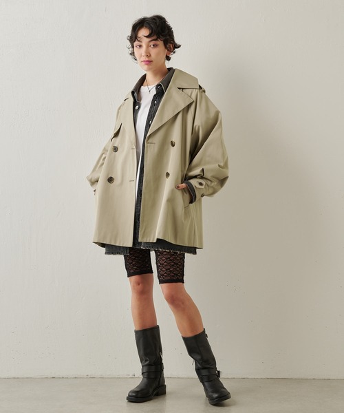 THE PAUSE（ザ ポーズ）の「【THE PAUSE】パフスリーブミドルトレンチ