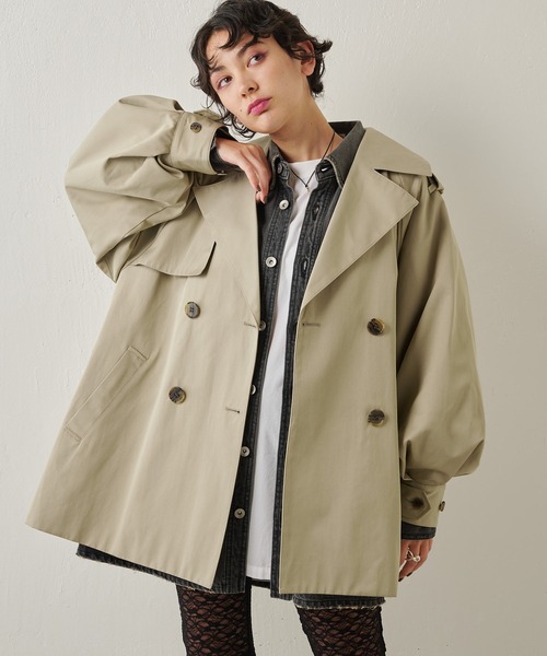 THE PAUSE（ザ ポーズ）の「【THE PAUSE】パフスリーブミドルトレンチ