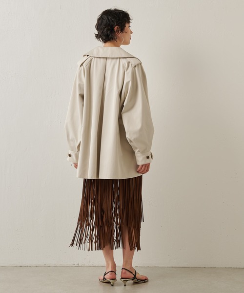 THE PAUSE（ザ ポーズ）の「【THE PAUSE】パフスリーブミドルトレンチ