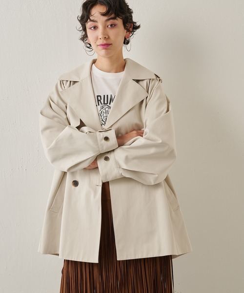 THE PAUSE（ザ ポーズ）の「【THE PAUSE】パフスリーブミドルトレンチ