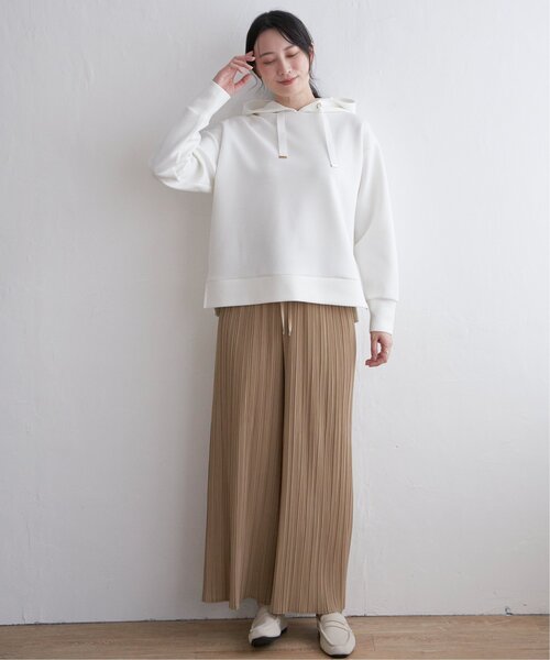 ikka(イッカ)の「ダンボールスウェットパーカー(パーカー・レディース・オフホワイト/スカイブルー/ネイビー/ベージュ/ピンクベージュ・S/M/L)」の10枚目の写真