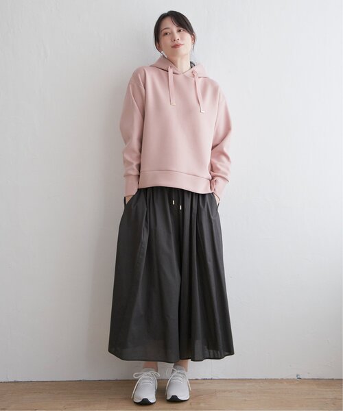 ikka(イッカ)の「ダンボールスウェットパーカー(パーカー・レディース・オフホワイト/スカイブルー/ネイビー/ベージュ/ピンクベージュ・S/M/L)」の18枚目の写真