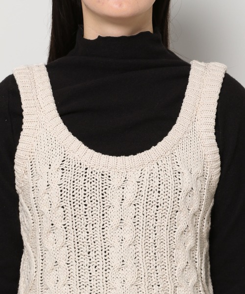 3.3 Field Trip （3.3フィールドトリップ）の「3.3 Field Trip／ニットベスト 2991077（ベスト・レディース・アイボリー/ブラック・FREE）」の14枚目の写真