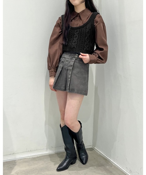 3.3 Field Trip （3.3フィールドトリップ）の「3.3 Field Trip／ニットベスト 2991077（ベスト・レディース・アイボリー/ブラック・FREE）」の20枚目の写真