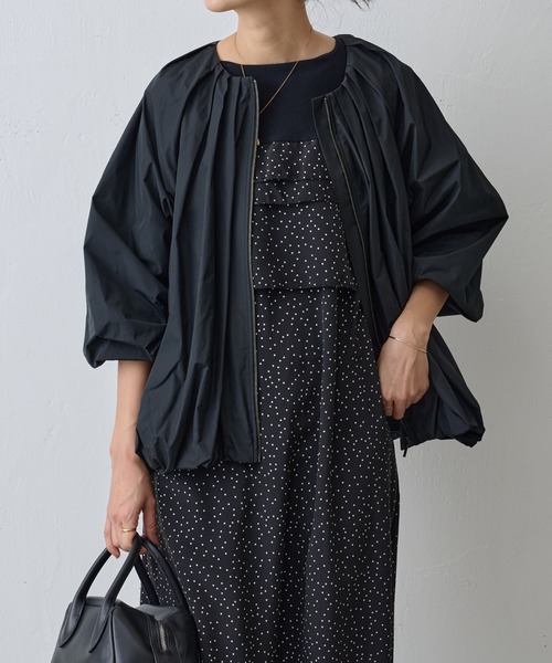 24200円　今季新品　ビアズリー　袖フリル　フレア　Aライン　ワンピース　黒 24200円 今季新品 ビアズリー 袖フリル フレア Aライン