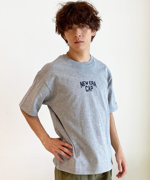 NEW ERA(ニューエラ)の「NEW ERA/ニューエラ 半袖Tシャツ ヘビーウェイト ブランドロゴ 14121876/14121877/14121878(Tシャツ/カットソー・メンズ・グレイッシュベージュ/ブラック/ヘザーグレー・M/L/XL/2XL)」の10枚目の写真