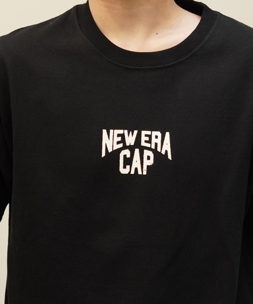 NEW ERA(ニューエラ)の「NEW ERA/ニューエラ 半袖Tシャツ ヘビーウェイト ブランドロゴ 14121876/14121877/14121878(Tシャツ/カットソー・メンズ・グレイッシュベージュ/ブラック/ヘザーグレー・M/L/XL/2XL)」の7枚目の写真