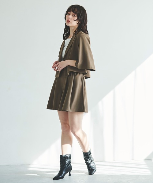 31 Sons de mode（トランテアン　ソン　ドゥ　モード）の「麻調合繊テーラードジャケット（テーラードジャケット・レディース・ベージュ/ブラウン・36）」の15枚目の写真