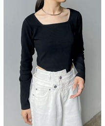 [2024SS COLLECTION]ストレッチリブハイレグトップス
