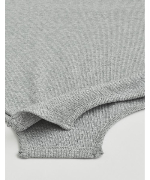 Re:EDIT（リエディ）の「[2024SS COLLECTION]ストレッチリブハイレグトップス（Tシャツ/カットソー・レディース・ホワイト/ブラック/グレー・MEDIUM/LARGE）」の17枚目の写真