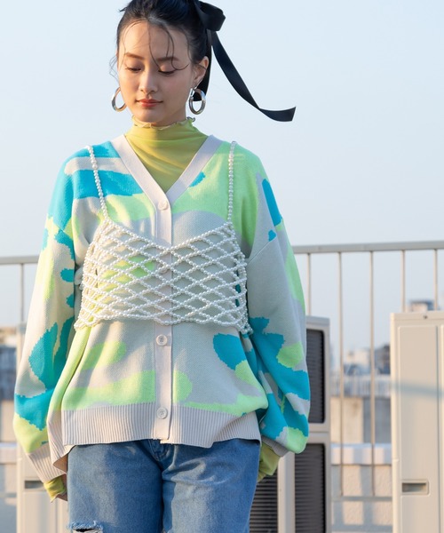 bohmal（ボマール）の「パールメッシュビスチェ（キャミソール・レディース・ホワイト/アイボリー・FREE）」の18枚目の写真