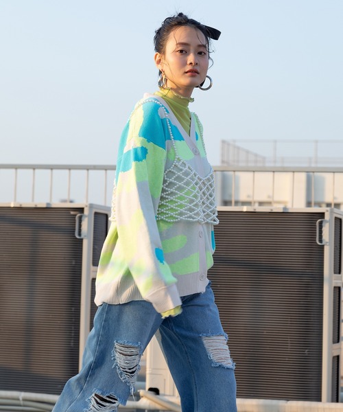 bohmal（ボマール）の「パールメッシュビスチェ（キャミソール・レディース・ホワイト/アイボリー・FREE）」の15枚目の写真