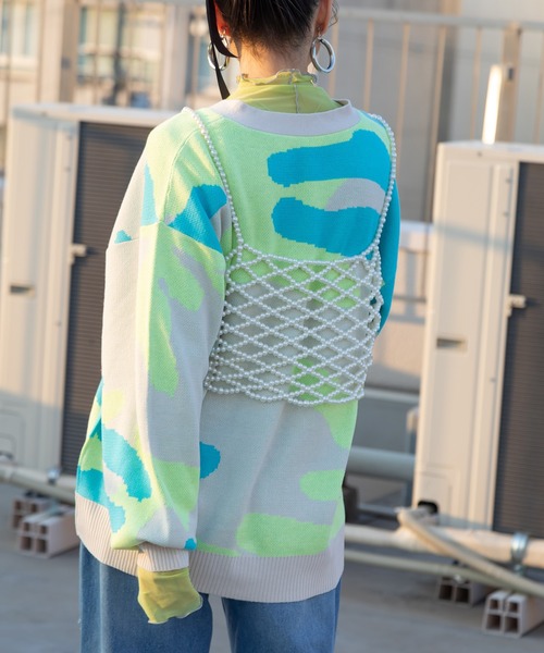 bohmal（ボマール）の「パールメッシュビスチェ（キャミソール・レディース・ホワイト/アイボリー・FREE）」の14枚目の写真