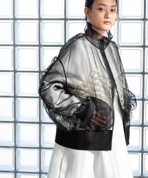 bohmal（ボマール）の「パールメッシュビスチェ（キャミソール・レディース・ホワイト/アイボリー・FREE）」の8枚目の写真