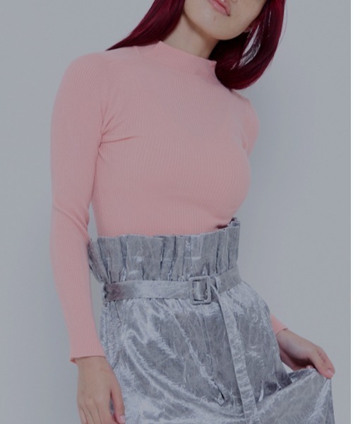 AMAIL(アマイル)の「Fashionable easy knit(ニット/セーター・レディース・ホワイト/ピンク/ブルー/グリーン・FREE)」の1枚目の写真