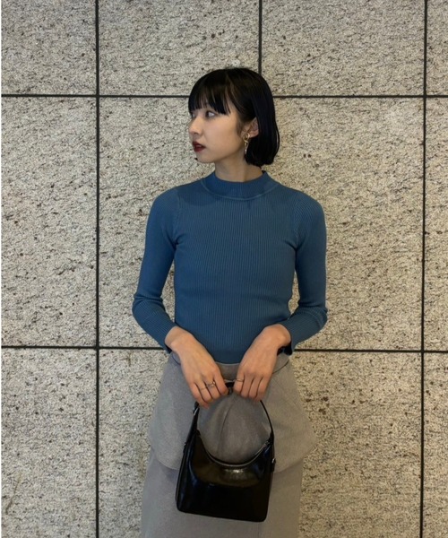 AMAIL(アマイル)の「Fashionable easy knit(ニット/セーター・レディース・ホワイト/ピンク/ブルー/グリーン・FREE)」の9枚目の写真