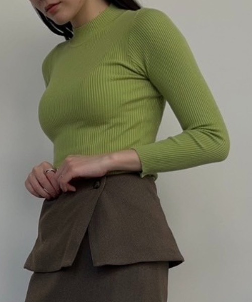 AMAIL(アマイル)の「Fashionable easy knit(ニット/セーター・レディース・ホワイト/ピンク/ブルー/グリーン・FREE)」の6枚目の写真