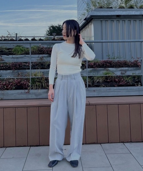 AMAIL(アマイル)の「Fashionable easy knit(ニット/セーター・レディース・ホワイト/ピンク/ブルー/グリーン・FREE)」の14枚目の写真