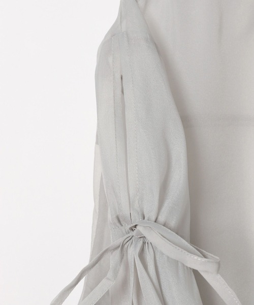 Heather（ヘザー）の「アソートリボンシアーシャツ　111611（シャツ/ブラウス・レディース・ピンク/ピンク系その他/ホワイト系その他/ブルー/オフホワイト/ブルー系その他・FREE）」の13枚目の写真