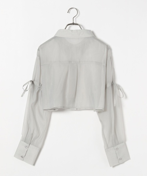 Heather（ヘザー）の「アソートリボンシアーシャツ　111611（シャツ/ブラウス・レディース・ピンク/ピンク系その他/ホワイト系その他/ブルー/オフホワイト/ブルー系その他・FREE）」の14枚目の写真