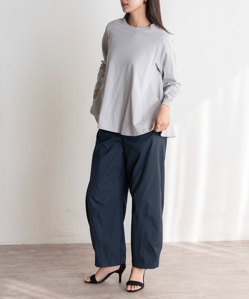 EUCLAID（エウクレイド）の「ポリツイルカーブパンツ（その他パンツ・レディース・ベージュ/オフホワイト/ネイビー・40/38/36）」の11枚目の写真