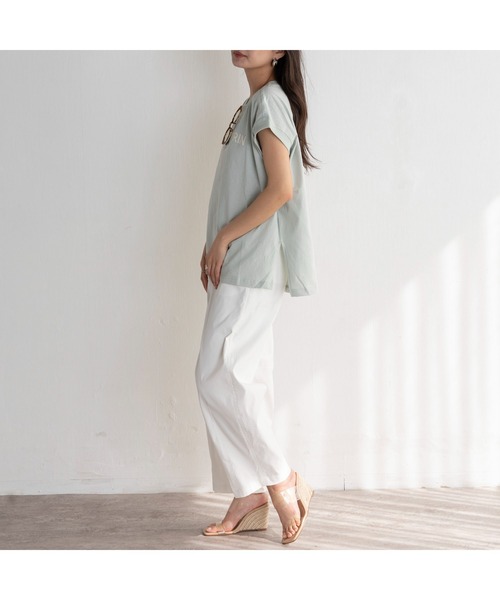 EUCLAID（エウクレイド）の「ポリツイルカーブパンツ（その他パンツ・レディース・ベージュ/オフホワイト/ネイビー・40/38/36）」の17枚目の写真
