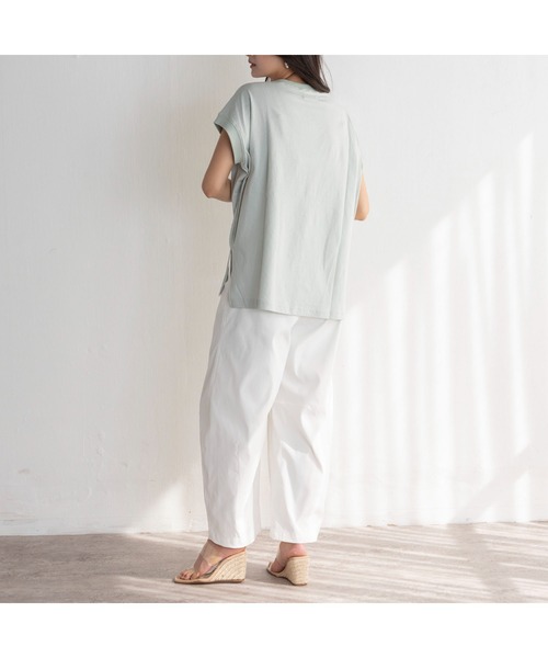 EUCLAID（エウクレイド）の「ポリツイルカーブパンツ（その他パンツ・レディース・ベージュ/オフホワイト/ネイビー・40/38/36）」の21枚目の写真
