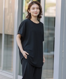 Munich（ミューニック）の「ストレッチジョーゼットジャージバックドレーププルオーバー（Tシャツ/カットソー）」