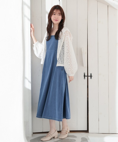 Honeys(ハニーズ)の「レースパーカー(パーカー・レディース・アイボリー/ブラック/ホワイト・LL/S/M/L)」の4枚目の写真