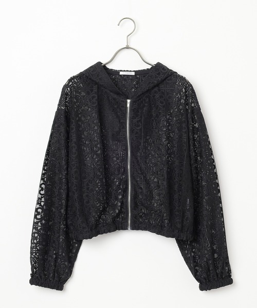 Honeys(ハニーズ)の「レースパーカー(パーカー・レディース・アイボリー/ブラック/ホワイト・LL/S/M/L)」の17枚目の写真