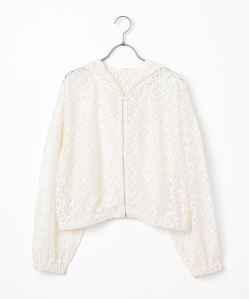 Honeys(ハニーズ)の「レースパーカー(パーカー・レディース・アイボリー/ブラック/ホワイト・LL/S/M/L)」の19枚目の写真