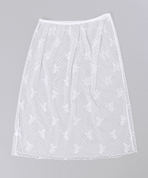 WC（ダブル シー）の「リボンシアースカート（スカート・レディース・ブラック/ホワイト・FREE）」の17枚目の写真