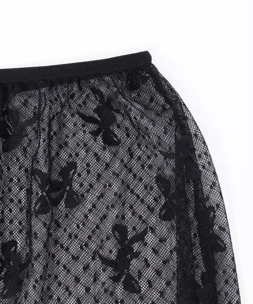 WC（ダブル シー）の「リボンシアースカート（スカート・レディース・ブラック/ホワイト・FREE）」の19枚目の写真