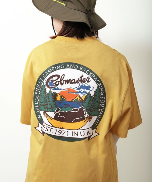 COBMASTER（コブマスター）の「【COBMASTER】アウトドア プリント クマワッペン ビッグシルエット Tシャツ 【吸水速乾】（Tシャツ/カットソー・メンズ・グリーン/ブラック/ホワイト/イエロー・X-LARGE/LARGE/MEDIUM）」の4枚目の写真