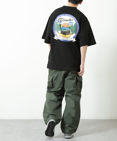 COBMASTER（コブマスター）の「【COBMASTER】アウトドア プリント クマワッペン ビッグシルエット Tシャツ 【吸水速乾】（Tシャツ/カットソー・メンズ・グリーン/ブラック/ホワイト/イエロー・X-LARGE/LARGE/MEDIUM）」の8枚目の写真