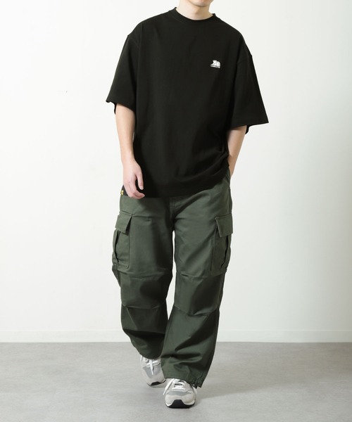 COBMASTER（コブマスター）の「【COBMASTER】アウトドア プリント クマワッペン ビッグシルエット Tシャツ 【吸水速乾】（Tシャツ/カットソー・メンズ・グリーン/ブラック/ホワイト/イエロー・X-LARGE/LARGE/MEDIUM）」の9枚目の写真