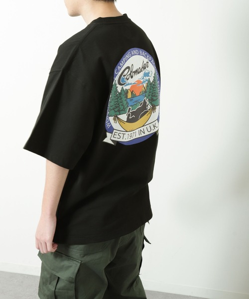 COBMASTER（コブマスター）の「【COBMASTER】アウトドア プリント クマワッペン ビッグシルエット Tシャツ 【吸水速乾】（Tシャツ/カットソー・メンズ・グリーン/ブラック/ホワイト/イエロー・X-LARGE/LARGE/MEDIUM）」の7枚目の写真