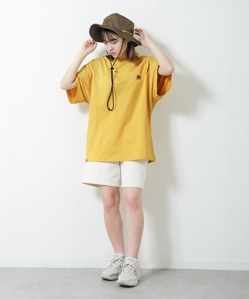 COBMASTER（コブマスター）の「【COBMASTER】アウトドア プリント クマワッペン ビッグシルエット Tシャツ 【吸水速乾】（Tシャツ/カットソー・メンズ・グリーン/ブラック/ホワイト/イエロー・X-LARGE/LARGE/MEDIUM）」の13枚目の写真